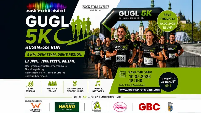 Rock Style Events GmbH lädt zum GUGL 5K Business Run – Firmenlauf in Kalsdorf bei Graz. | Foto: Rock Style Events
