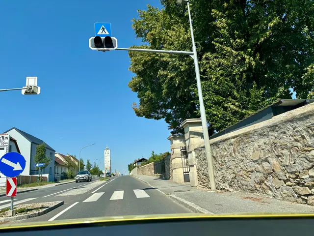 Am Schutzweg beim Friedhof in der Prager Straße Richtung Shopping Horn werden Fußgänger laut Manfred Strohmayer oft erst im letzten Moment sichtbar. | Foto: Markus Kahrer