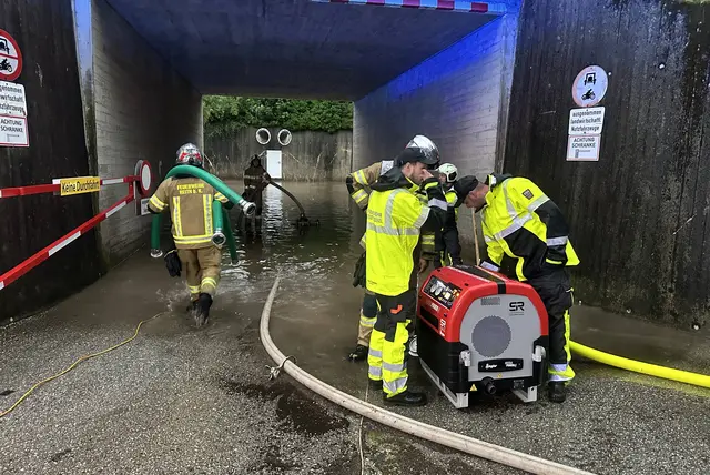 In Kitzbühel kam es am Abend des 6. August zu starken Regenfällen. | Foto: Stadtfeuerwehr Kitzbühel