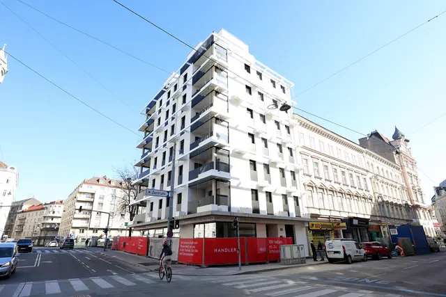 Der 2025 fertiggestellte Friederike-Mayröcker-Hof. | Foto: Stadt Wien/Martin Votava