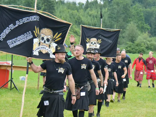 Die Promillos Highlander bei den Highland Games. | Foto: A. Gasselsberger