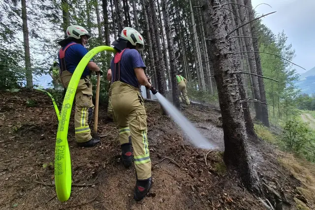 Der Einsatz konnte nach etwas mehr als einer Stunde beendet werden. | Foto: Feuerwehr Werfen