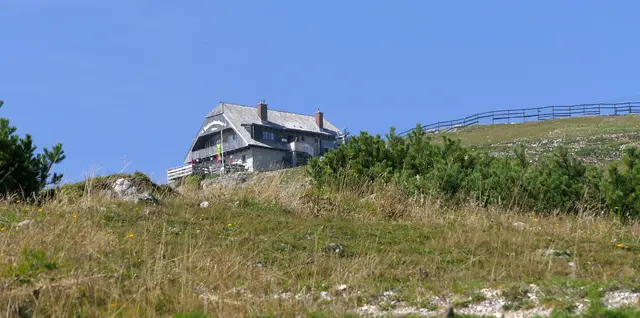 Das Schönleitenhaus ist ganz oben auf der Bürgeralm zu finden. | Foto: Hans Baier