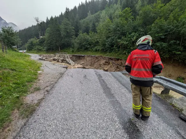 Das Ausmaß der Zerstörung wurde deutlich sichtbar. | Foto: Feuerwehr Bad Gastein