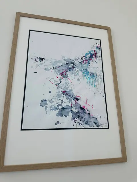 Unikat von Doris Bergmann: Aquarell "Spuren und Horizonte" | Foto: Bergmann 