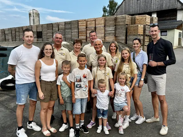 Vier Generationen der Familie Grantner.