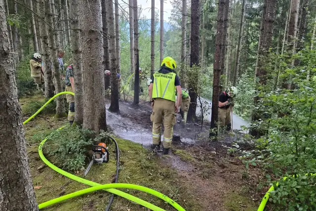 Derzeit haben wir im gesamten Pongau nach der langen Trockenperiode eine hohe Waldbrandgefahr. | Foto: Feuerwehr Werfen