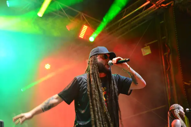 Alborosie (Alberto D'Ascola) der Headliner des One Love Festivals Tag 1. 