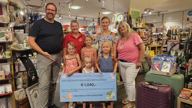Für die Erwachsenen sind sie kleine Heldinnen - Paulina und Antonia König, sowie Emilia, Florentina und Sandrina Bill, die für Kinder in Not Geld sammelten. | Foto: Markus Brandstetter
