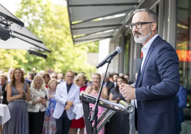 IV-Salzburg-Präsident Andreas Wimmer bei seiner ersten Festspielrede | Foto: IV Salzburg / Kolarik