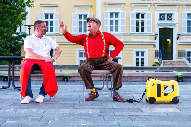 Peter Michael Kowal und der Scherzinger Sige von der Faschingsgilde Feldkirchen beide von Narrisch Guat wirklich eine Freude, den beiden zuzusehen, schön solche Freunde zu haben