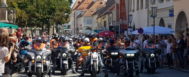 Am Mittwoch, 12. August, macht die Harley Davidson Charity Tour  ab 17 Uhr am Hauptplatz in Bad Radkersburg Halt. | Foto: Reinhold Gollenz/Rotary Club Bad Radkersburg