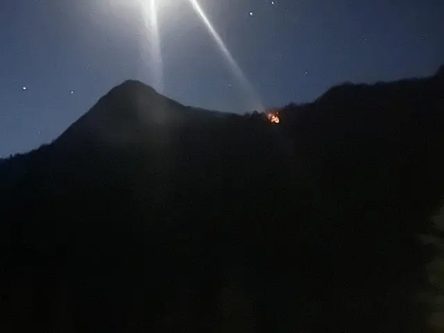 Waldbrand Zederhaus  - in den Nachtstunden war die Brandstelle nicht sicher erreichbar | Foto: BSBÖ Keidel Thomas