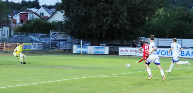 Lukas Zapfel hatte das 2:0 am Fuß (56.). | Foto: Peter Seper