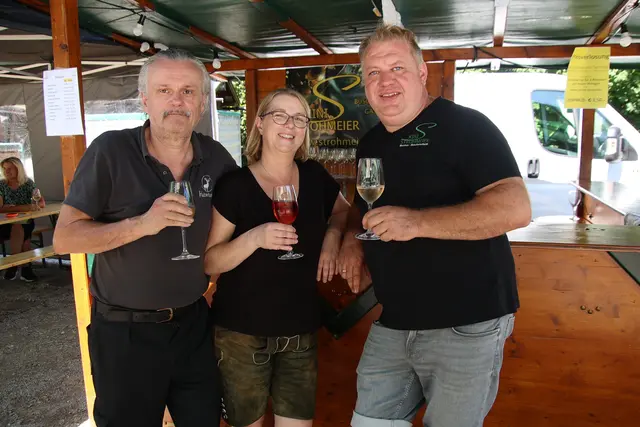 Hans Strohmeier-Kini (r.) mit Susanne und Georg.