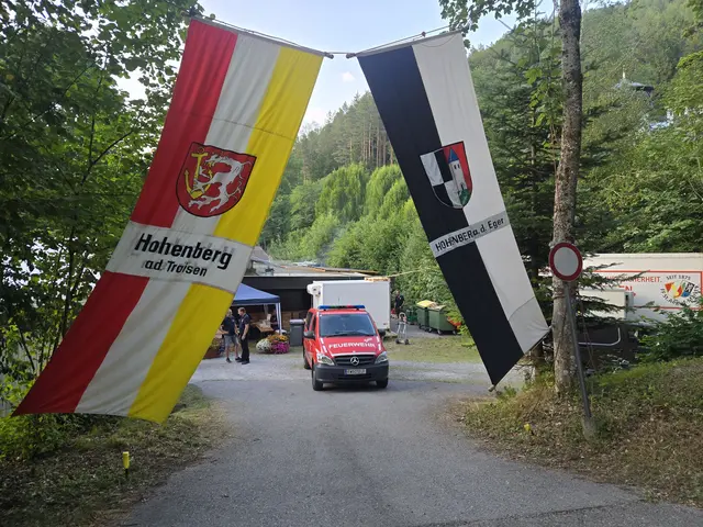 Ein Wiedersehen im Zeichen einer besonderen Freundschaft: Seit über 30 Jahren sind die Feuerwehren Hohenberg und Hohenberg an der Eger partnerschaftlich verbunden. | Foto: Julia Steyrer