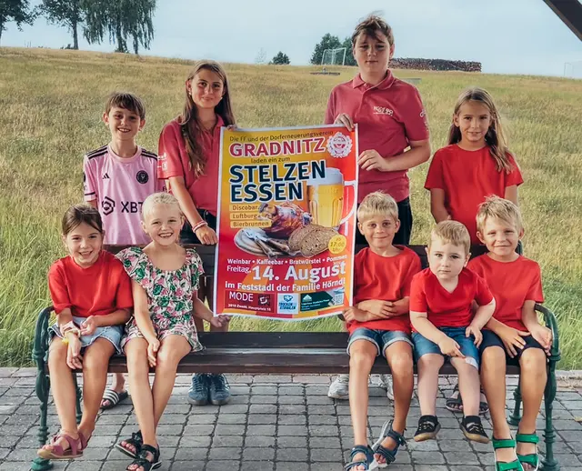Auch die jungen Gradnitzer freuen sich auf das Fest. | Foto: Bettina Stift