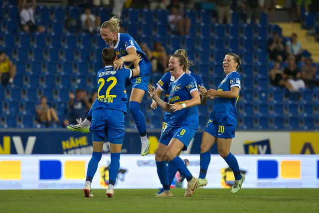 Die Wölfinnen holen sich beim Miniturnier der UEFA Women's Champions League den Sieg. | Foto: ONEshot sportimages/ Manuel Handlfinger