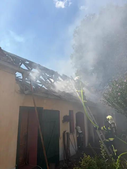 Durch das rasche Eingreifen konnte eine Brandausbreitung verhindert werden. | Foto: FF Zellerndorf