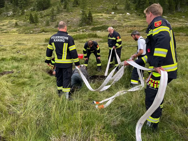 Die FF Kaning rückte zum tierischen Rettungseinsatz aus. | Foto: FF Kaning