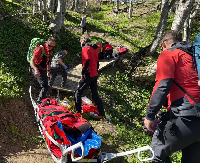 Immer im Training: Hier Übung im neuen Bikepark bei Losenheim. | Foto: Bergrettung Puchberg