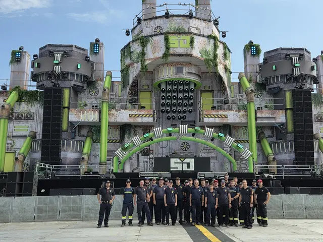 Die Feuerwehr bei der Bühne des Shutdown Festival. | Foto: FF Zwentendorf