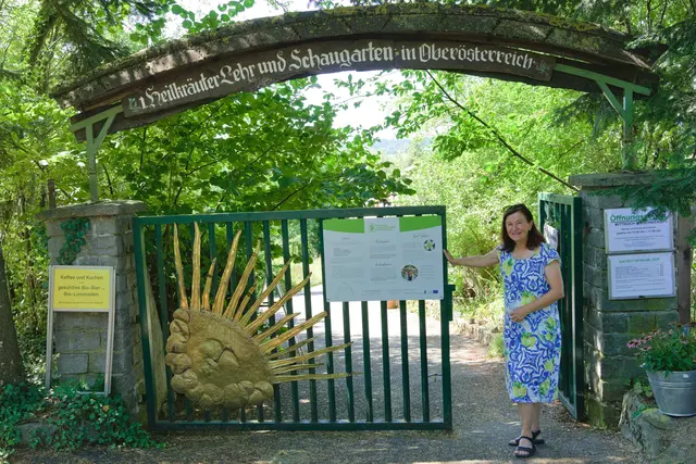 Obfrau Christine Dittlbacher freut sich über verstärktes Interesse am Heilkräuter-Lehr- und Schaugarten in Klaffer. | Foto: Alfred Hofer