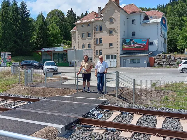 Bürgermeister Leopold Astner bei der ERöffnung des neuen Übergangs | Foto: Stadtgemeinde Hermagor