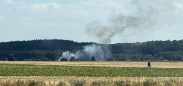 In einem Stadel, der Teil eines Vierkanthofs ist, war ein Feuer ausgebrochen. | Foto: FF Weitersfeld