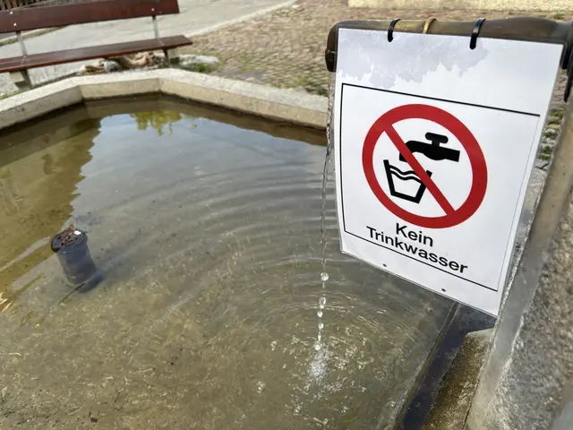 Warnung für Passanten und Radfahrer, die ihre Flaschen bei den Brunnen in Zirl füllen wollen: Öffentliche Brunnen wurden mit Hinweisen versehen. | Foto: Georg Larcher