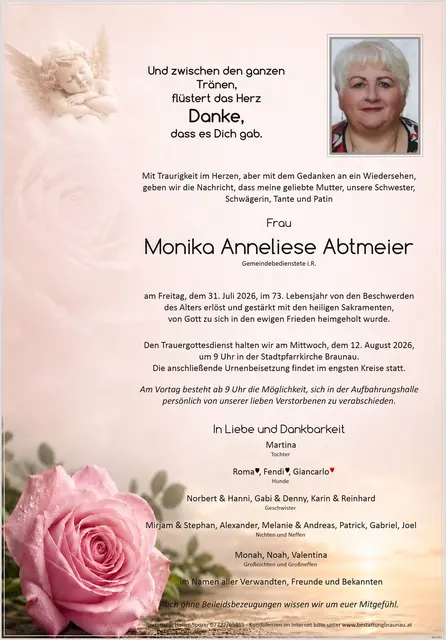 Monika Anneliese Abtmeier | Foto: Bestatter