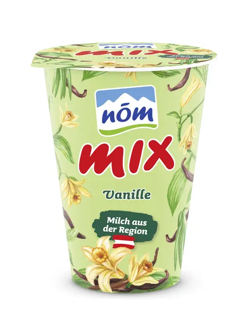 PRODUKTRÜCKRUF DER NÖM AG: NÖM Mix Vanille, 180 g, Mindesthaltbarkeitsdatum: 30.08.2026
 | Foto: NÖM AG