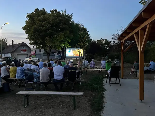 Über 50 Interessierte kamen zum Sommerkino der Grünen in Neudorf. | Foto: GRÜNE Burgenland