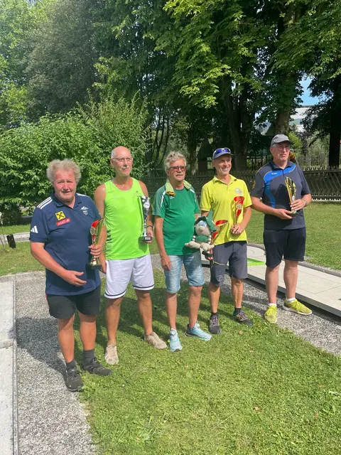 Siegerehrung "Männliche Senioren 2" | Foto: ASKÖ Minigolf Sport Club Braunau