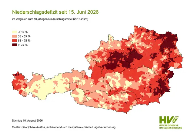 Das Niederschlagsdefizit ist vor allem im Osten des Landes ernorm.  | Foto: ÖHV