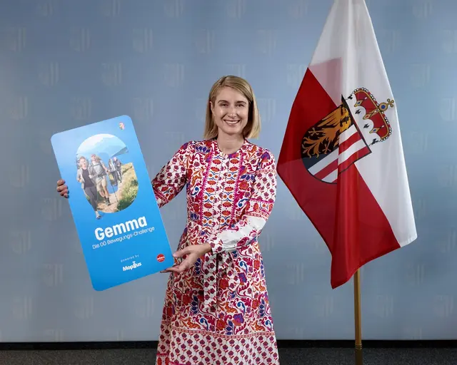 Gesundheits-Landesrätin Christine Haberlander freut sich über das tolle Ergebnis der Challenge. | Foto: Land OÖ
