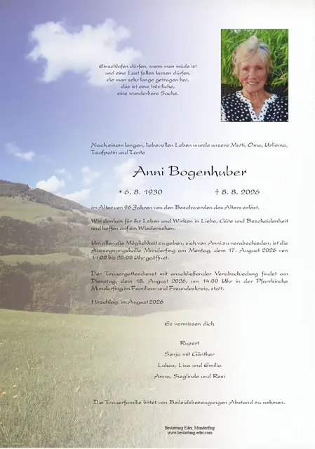 Anni Bogenhuber | Foto: Bestatter
