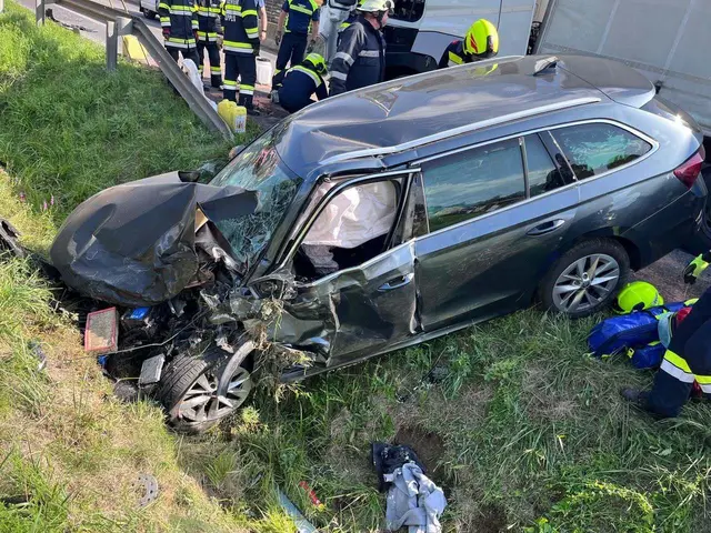 Schwerer Verkehrsunfall am Montagnachmittag auf der B70 in Söding-St. Johann | Foto: FF Köppling