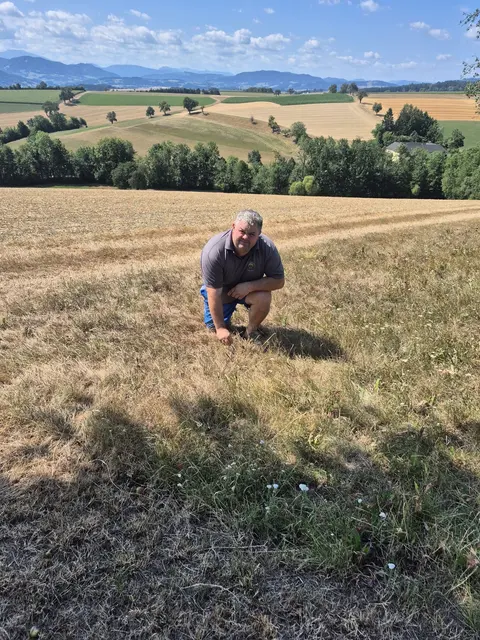 Landwirt Josef Handl aus Hörmannsberg fordert als Kammerrat des Unabhängiger Bauernverbands sofortige Maßnahmen gegen die Dürre im Bezirk Scheibbs. | Foto: Unabhängiger Bauernverband Bezirk Scheibbs