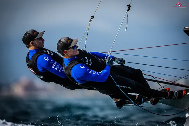 Mit Rang sechs im zweiten Medal Race beendete das Duo Prettner/Flachberger die San Pedro Olympic Classes Regatta auf Gesamtrang acht. | Foto: OeSV/Dominik Matesa