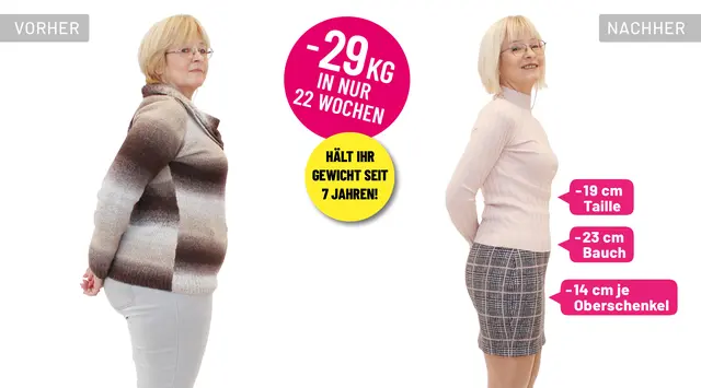 Susanne Pilaj aus Fernitz-Mellach nahm mit easylife 29 Kilogramm ab und hält ihr Gewicht seit sieben Jahren.