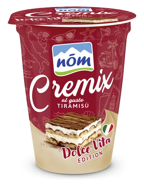 Das NÖM Cremix Tiramisu kann Spuren von Pistazien enthalten.  | Foto: NÖM AG