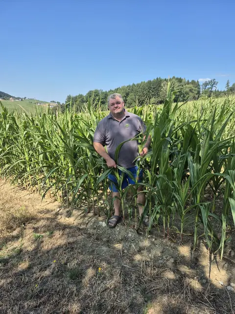 Landwirt Josef Handl aus Hörmannsberg fordert als Kammerrat des Unabhängiger Bauernverbands sofortige Maßnahmen gegen die Dürre im Bezirk Scheibbs.