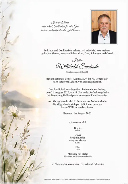 Willibald Swoboda | Foto: Bestatter