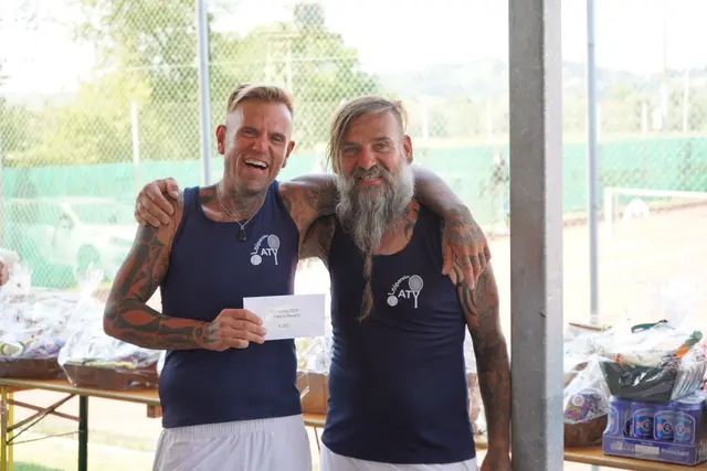 Die Brüder Daniel und Mario Brunner holten sich den diesjährigen Tennisturniersieg im Martinicup in St. Martin an der Raab.  | Foto: TC St. Martin/Raab