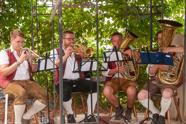 „Gasser Buam“ sorgten beim Frühschoppen für schwungvolle musikalische Unterhaltung. | Foto: privat