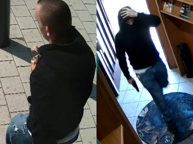 Die Polizei sucht nach diesem Mann.  | Foto: LPD, Collage