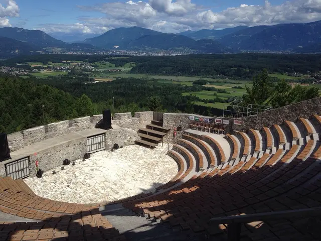 Der Burghof dient als Freilichtarena in den Sommermonaten als Kulturtreffpunkt in Finkenstein