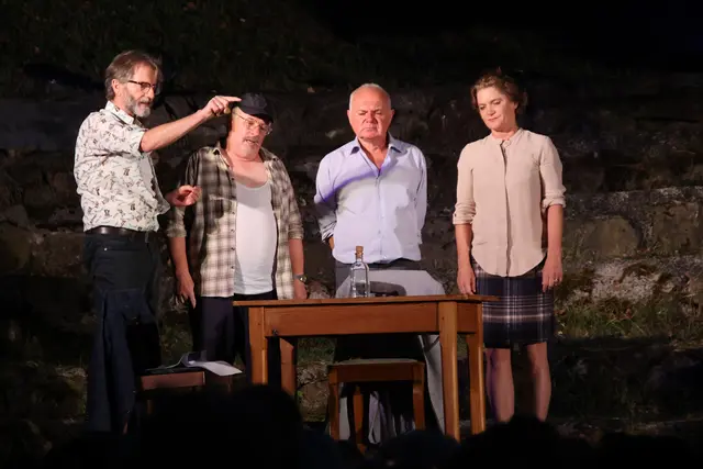 Vier Parteigründer bei den Schlossbergspielen Mattsee: