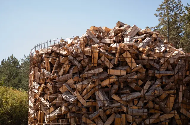 Auch die Holzverarbeitung zu Brennholz und die Lagerung in Körben für den Abtransport stößt Josef Grabner sauer auf. Die Behörde teile seinen Aussagen nach seine Meinung.  | Foto: Santrucek
